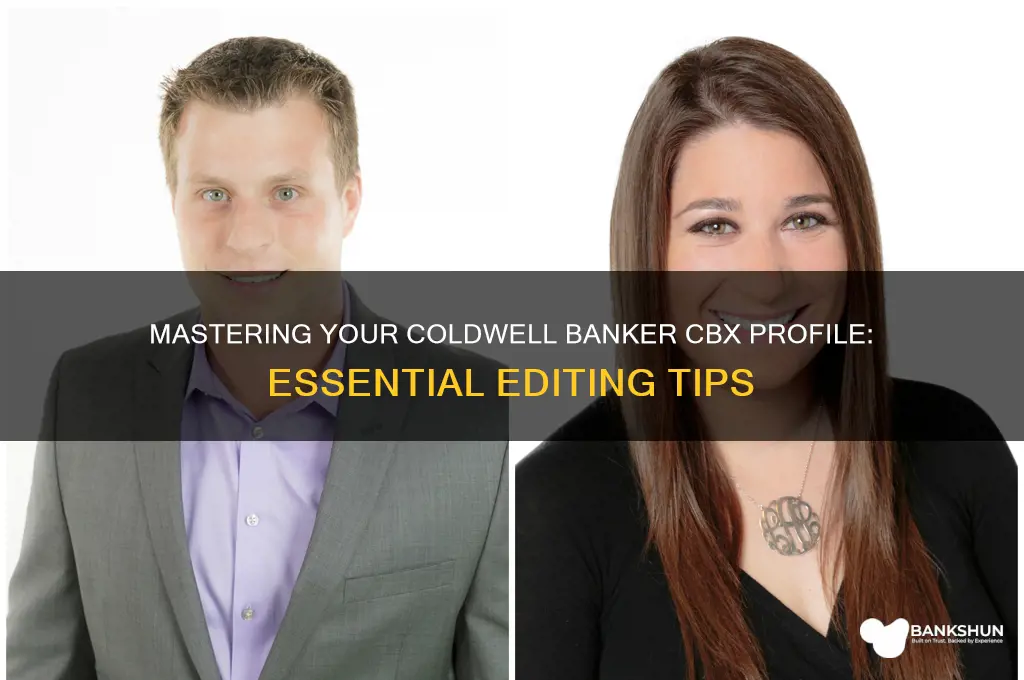 how to edit coldwell banker cbx profile