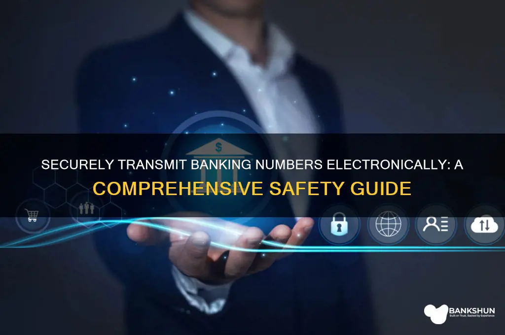 how to electronically send banking numbers safely