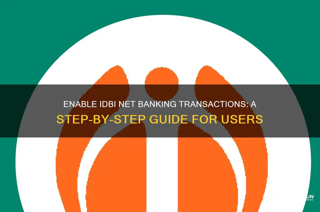 how to enable idbi net banking transaction