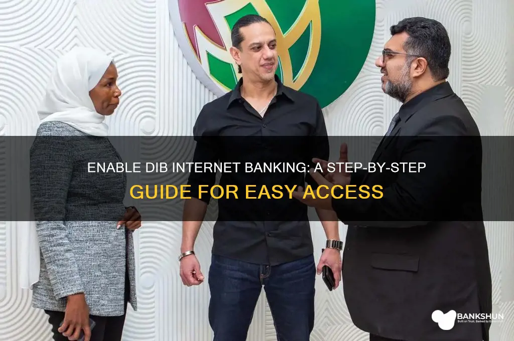 how to enable internet banking in dib