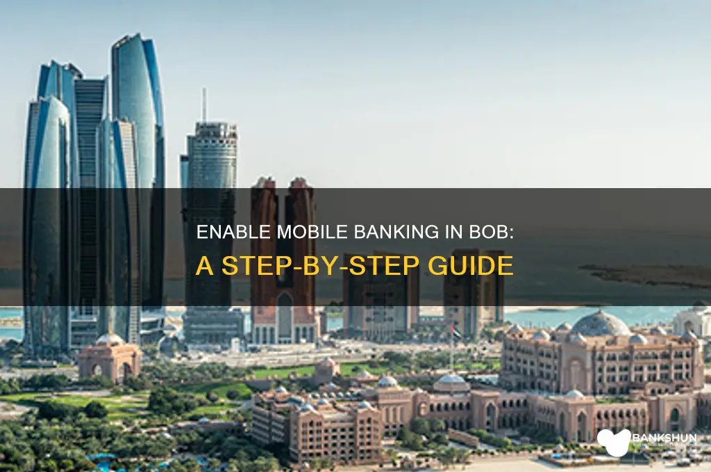 how to enable mobile banking in bob