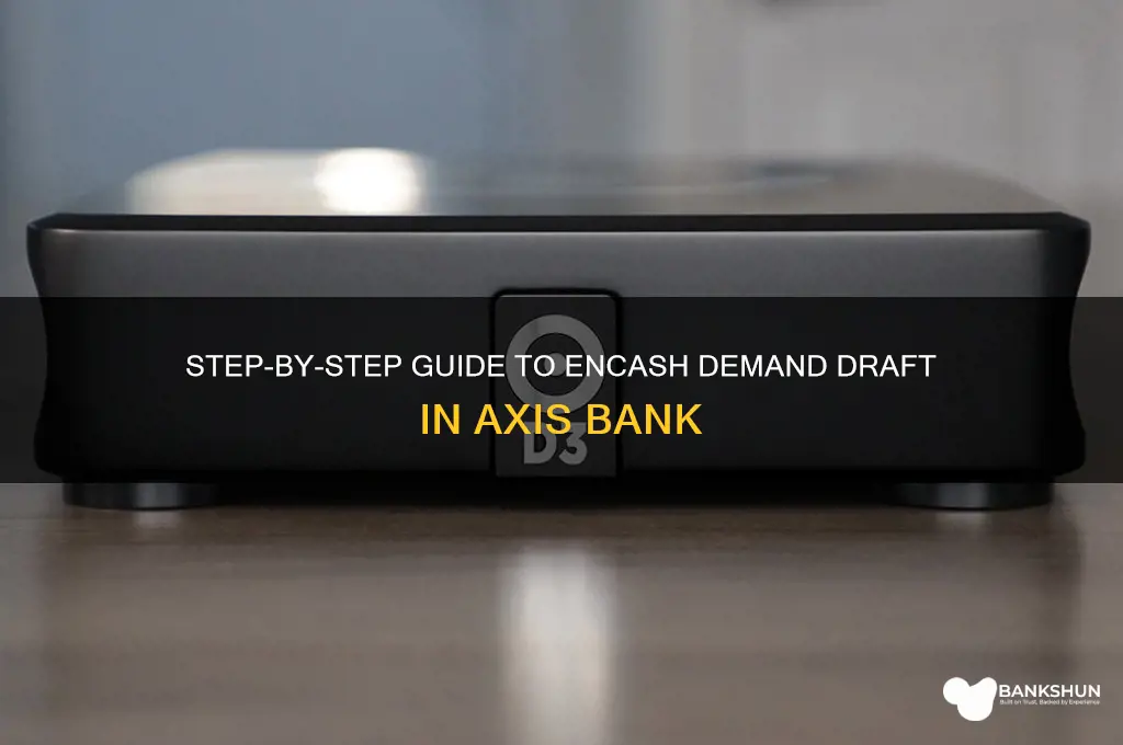 how to encash dd in axis bank