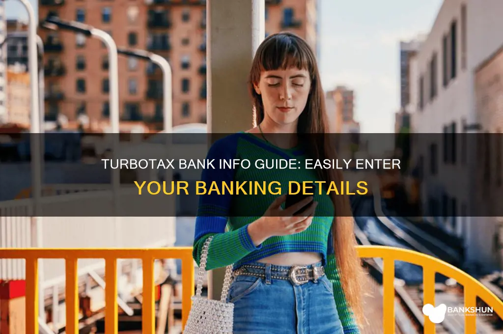 how to enter bank information in turbotax