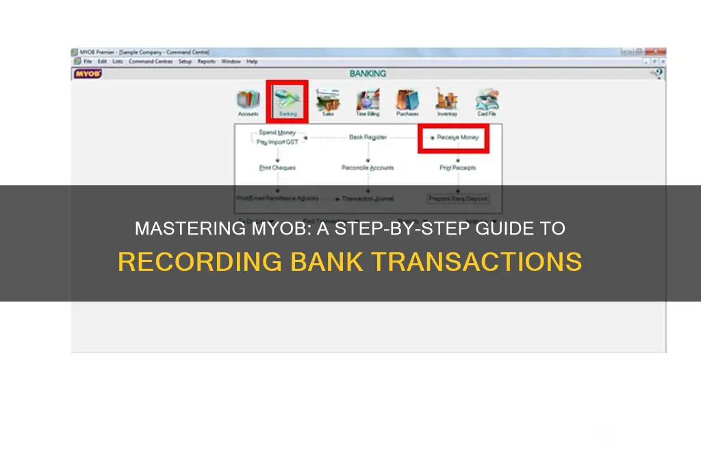 how to enter bank transactions in myob
