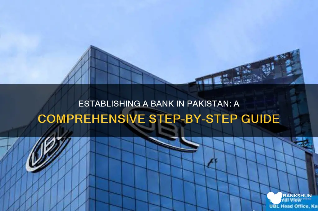 how to establish a bank in pakistan