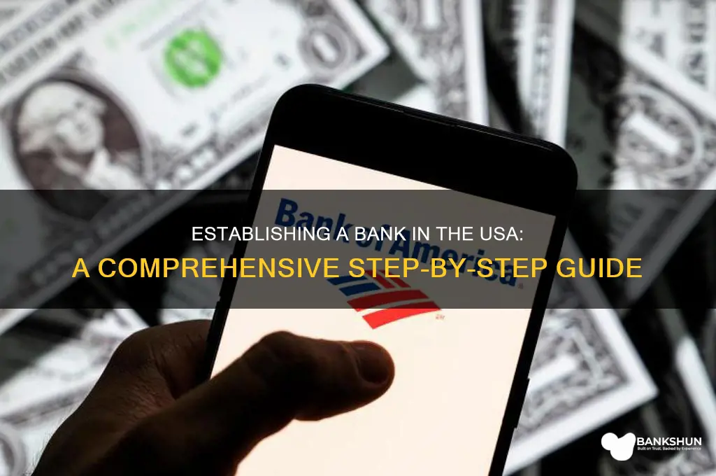 how to establish a bank in usa