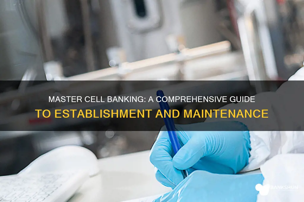 how to establish a master cell bank