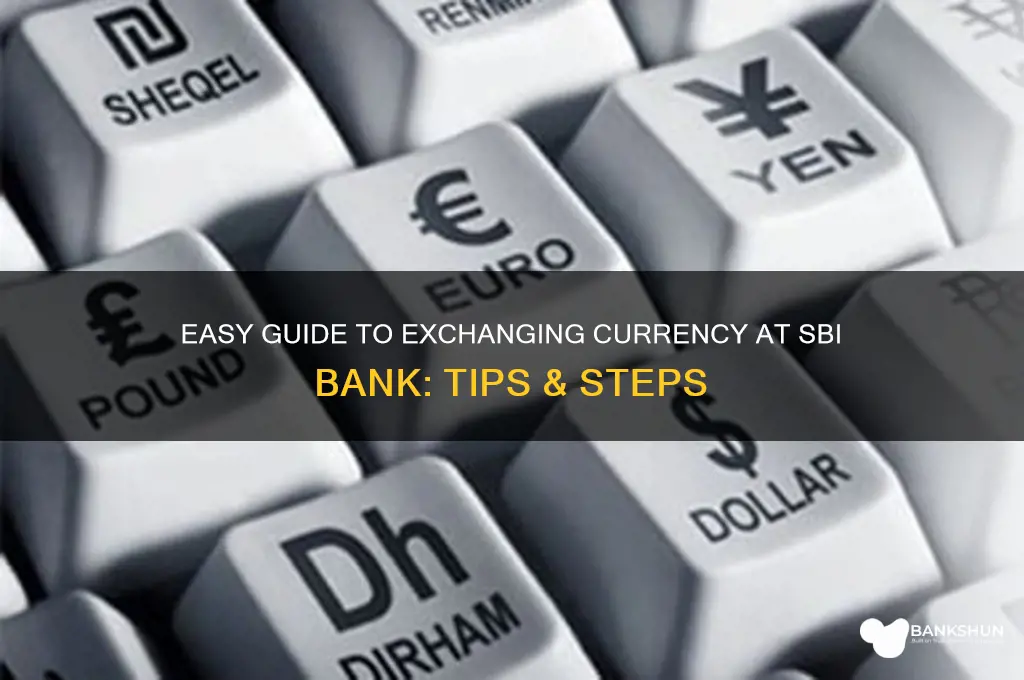 how to exchange currency in sbi bank
