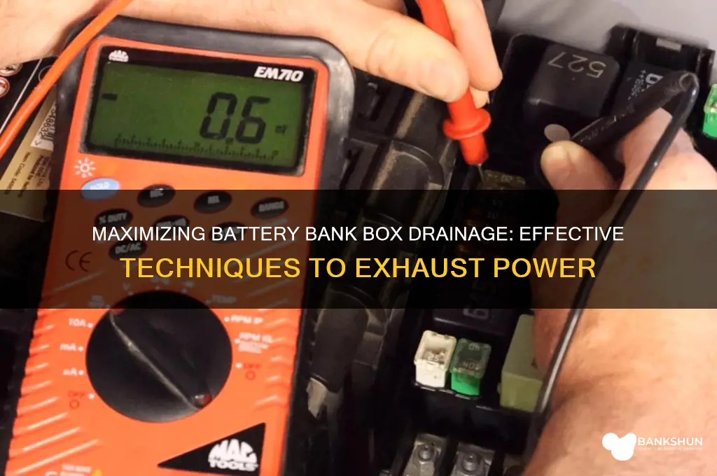 how to exhaust a battery bank box