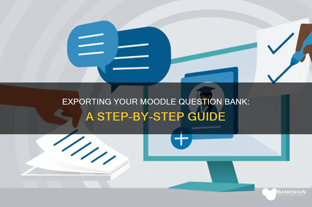 how to export a question bank moodle