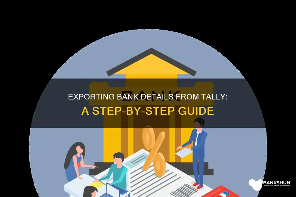 how to export bank details from tally
