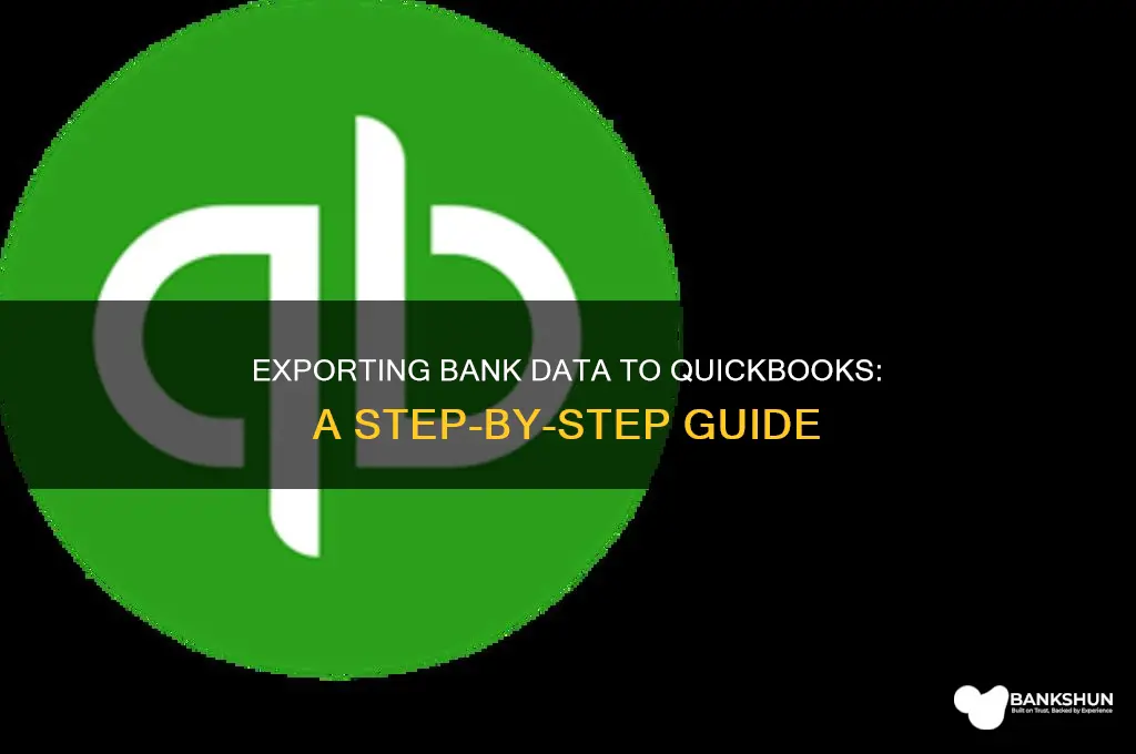how to export bank info into quickbooks