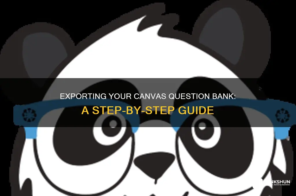 how to export question bank in canvas