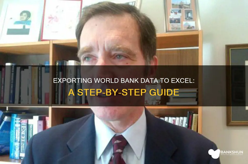how to export world bank to excel