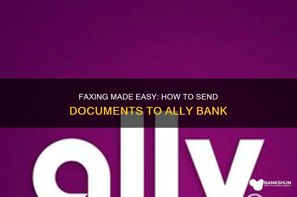 how to fax documents to ally bank