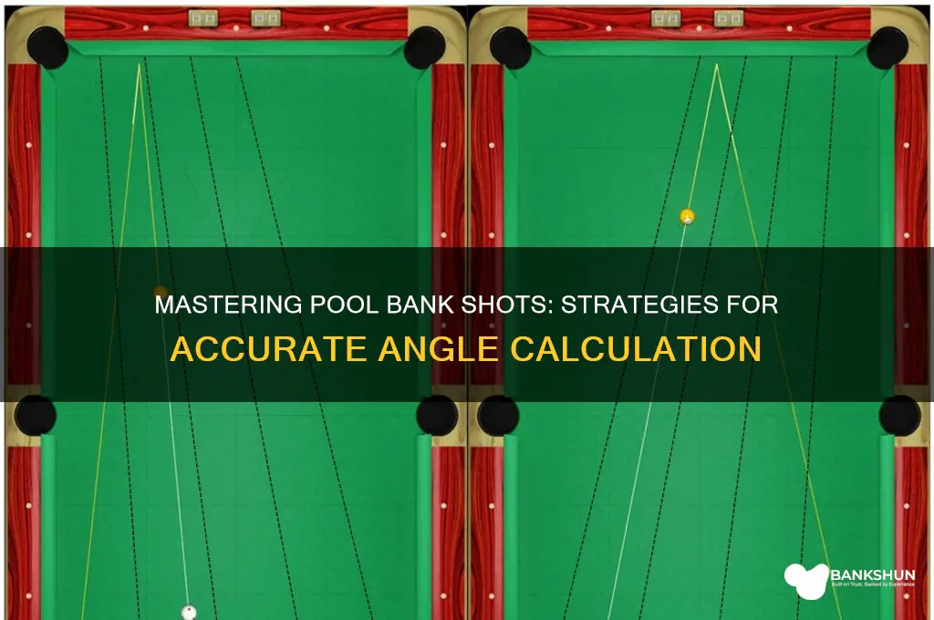 how to figure out pool bank shots
