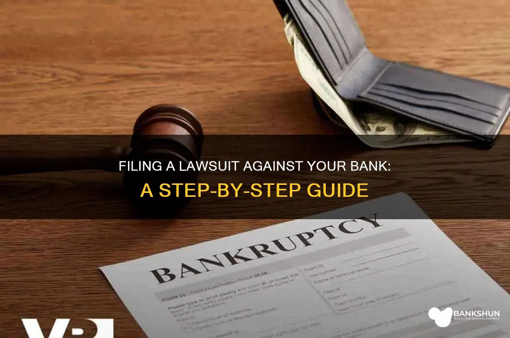 how to file a case against bank