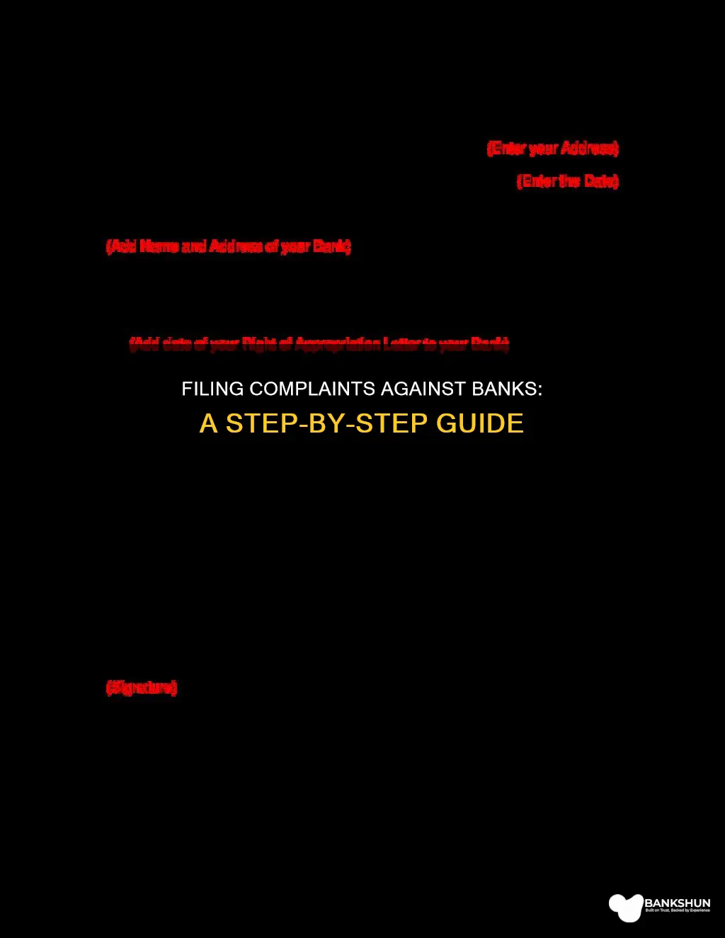 how to file complaint against a bank