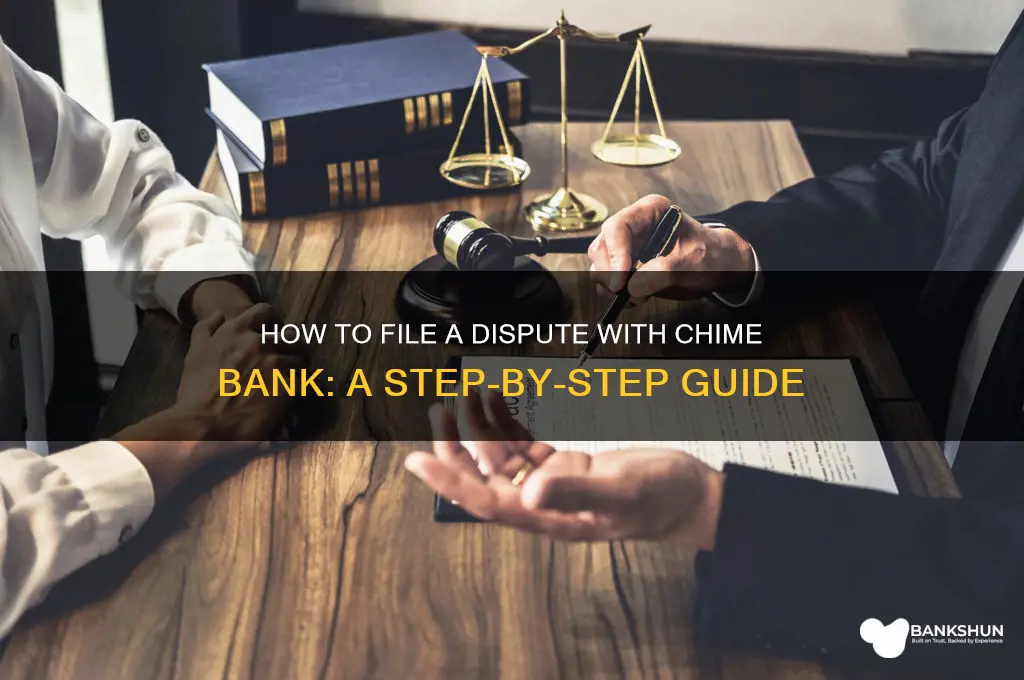 how to file dispute on chime bank