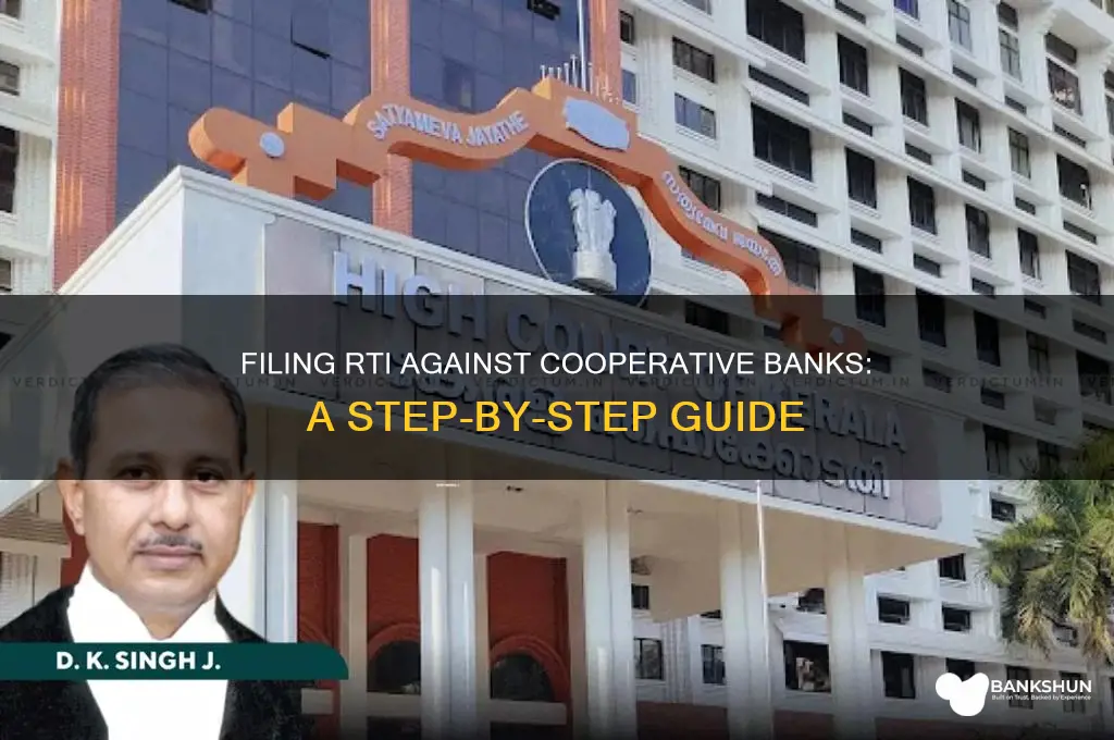 how to file rti against cooperative bank