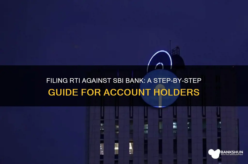 how to file rti against sbi bank