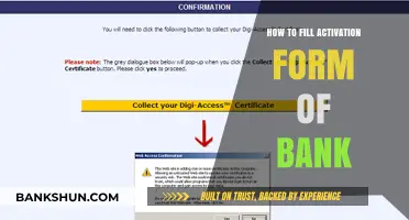 Step-by-Step Guide to Completing Your Bank Account Activation Form