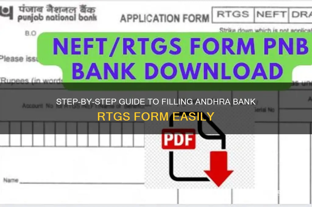 how to fill andhra bank rtgs form