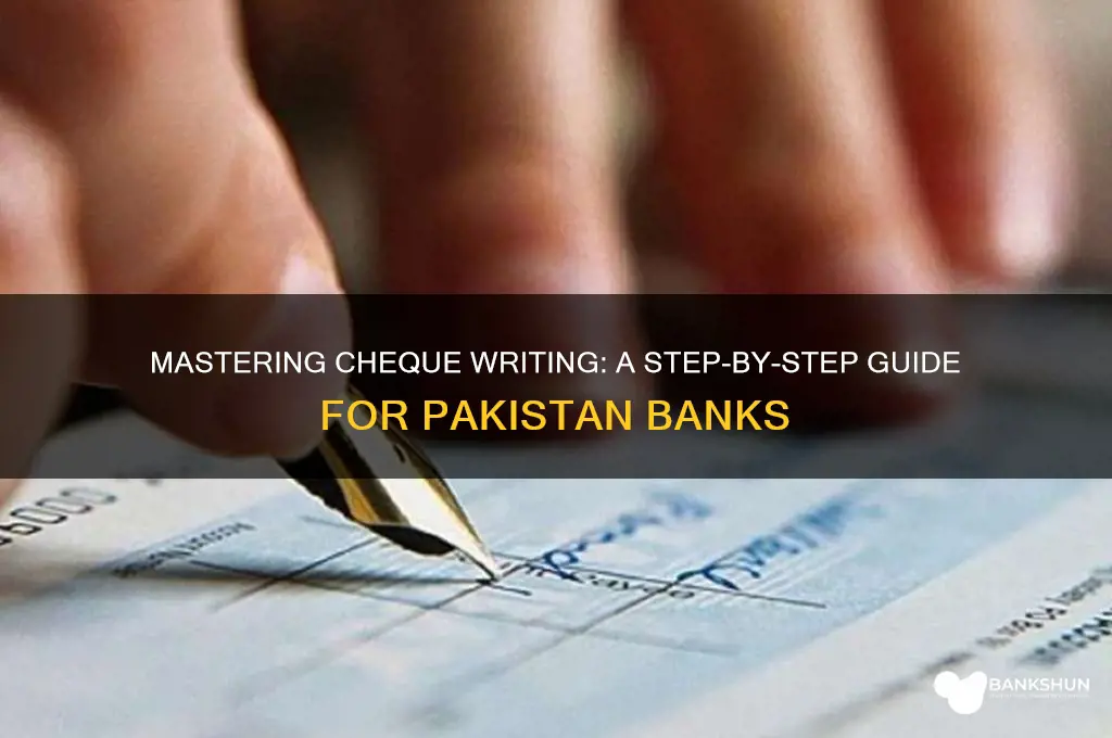 how to fill bank cheque in pakistan