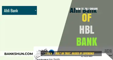 Step-by-Step Guide to Filling an HBL Bank Cheque Correctly