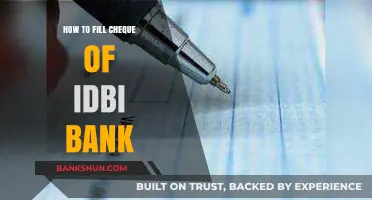 Step-by-Step Guide to Filling an IDBI Bank Cheque Correctly