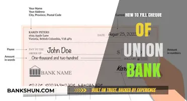 Step-by-Step Guide to Filling a Union Bank Cheque Correctly