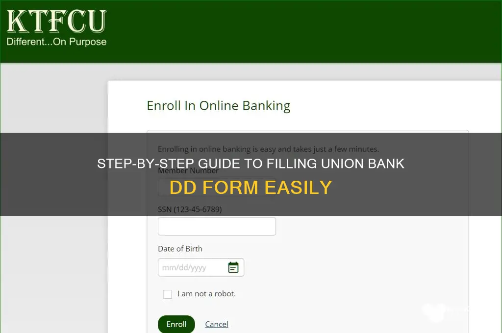 how to fill dd form union bank
