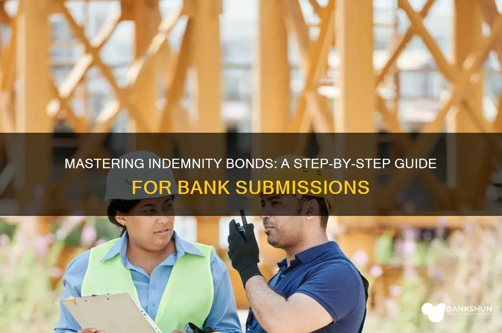 how to fill indemnity bond for bank