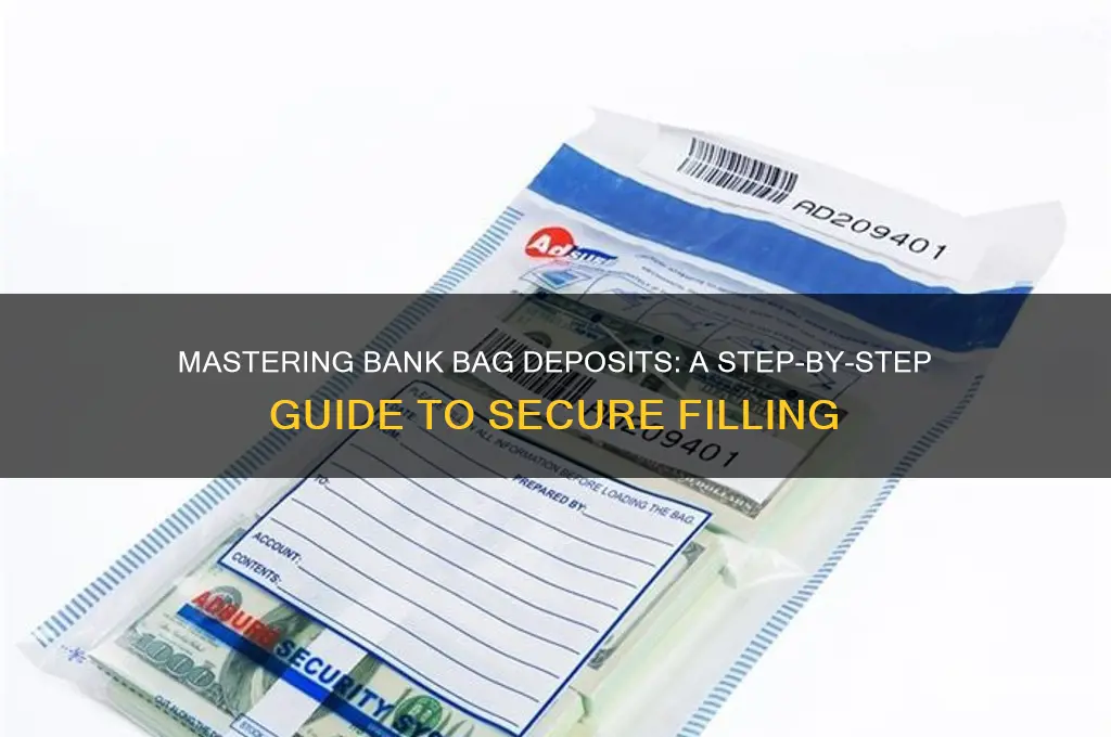 how to fill out a bank bag