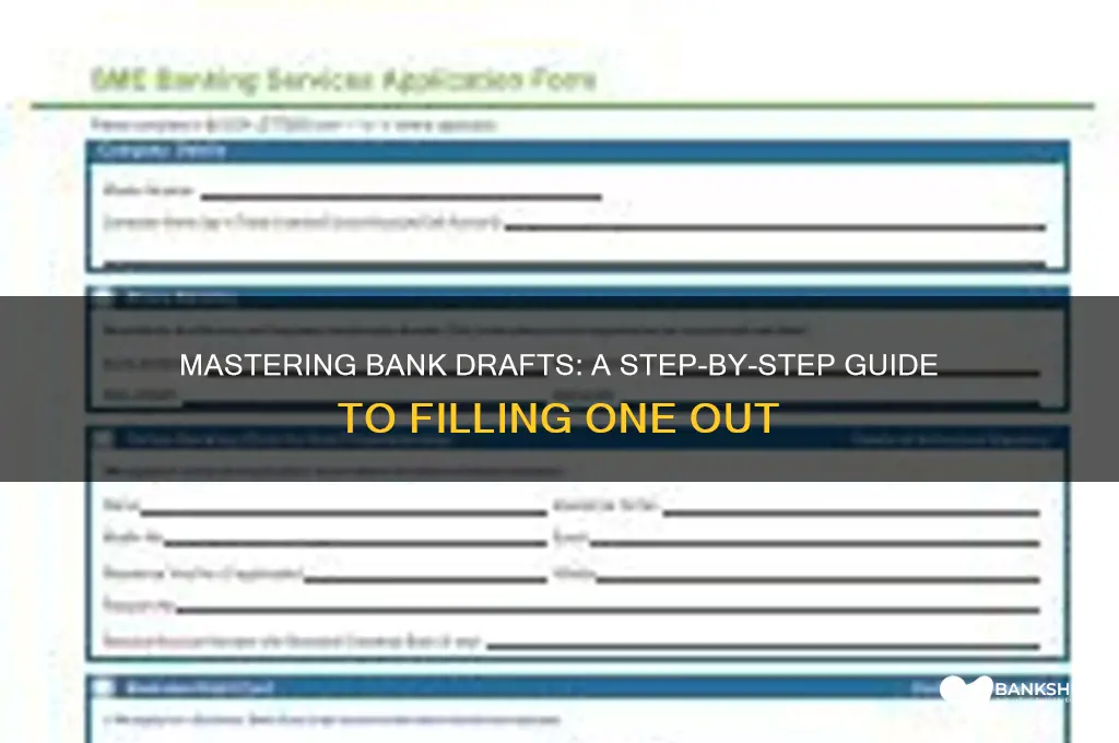 how to fill out a bank draft