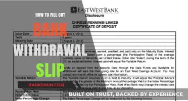 Mastering Bank Withdrawals: A Step-by-Step Guide to Filling Out Withdrawal Slips