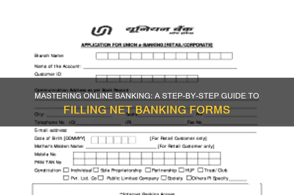 how to fill up net banking form