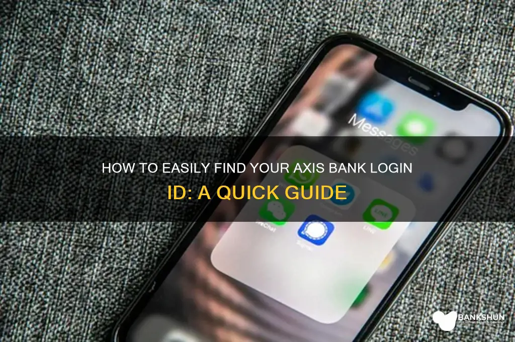 how to find axis bank login id