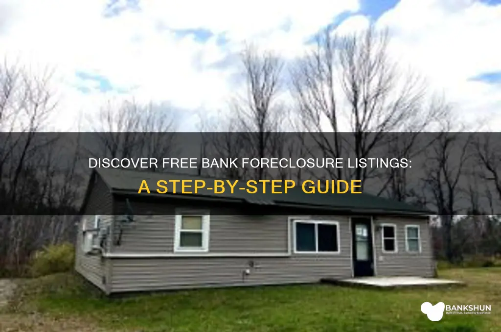 how to find bank foreclosure listings free