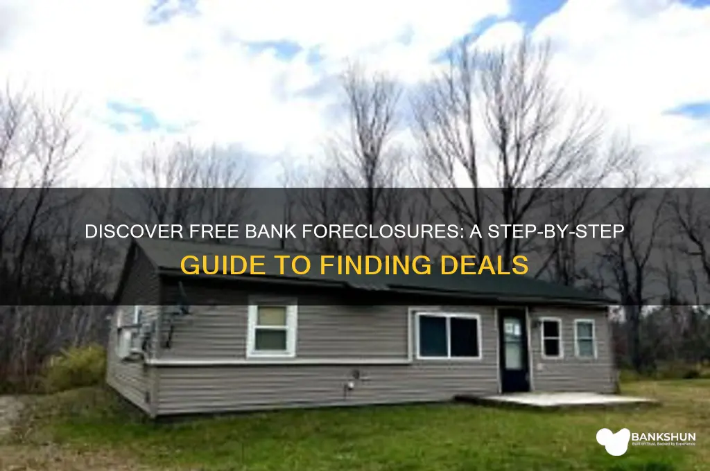 how to find bank foreclosures for free