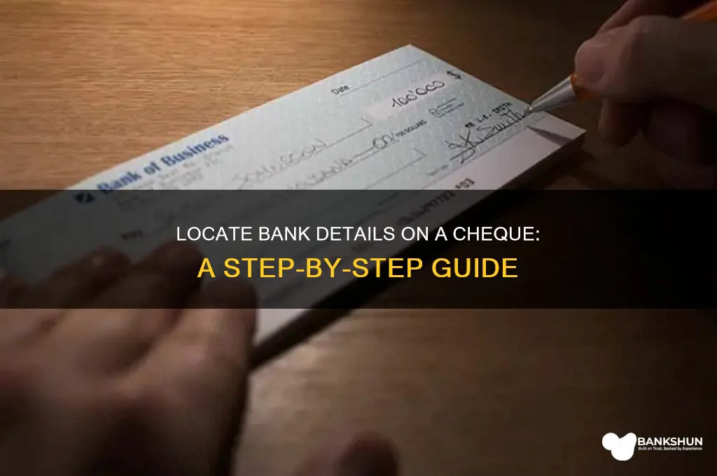 how to find bank info on cheque