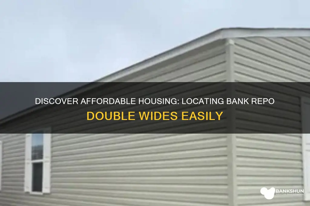 how to find bank repo double wides