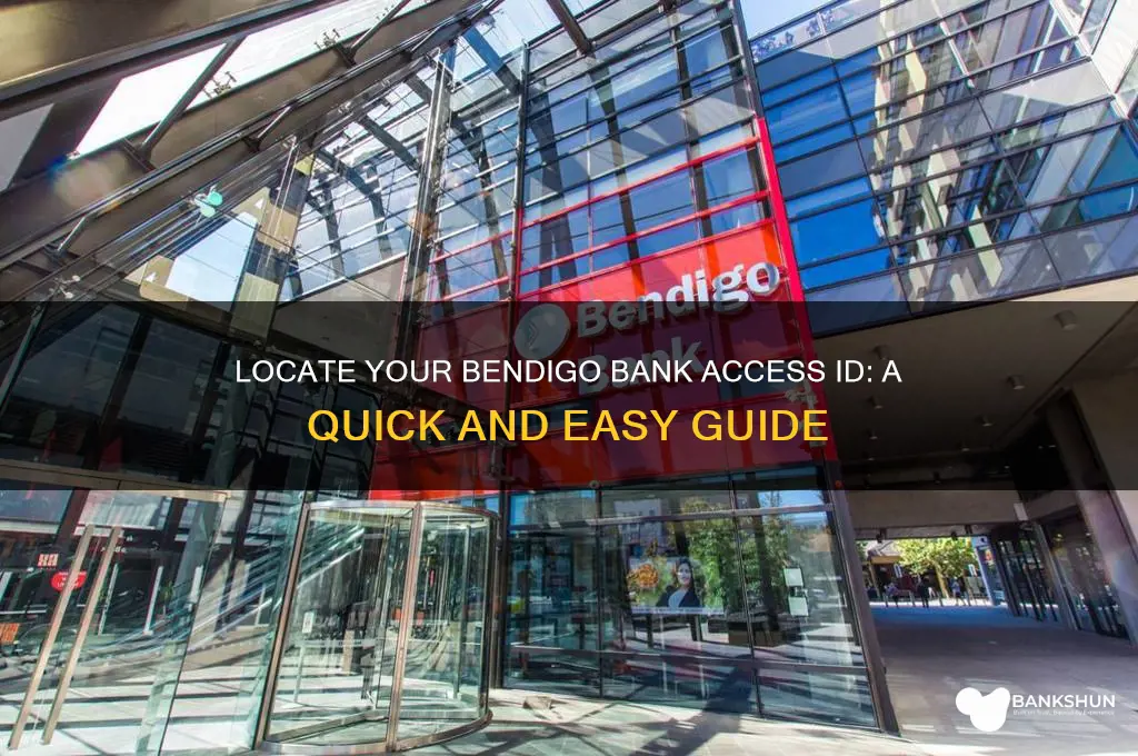 how to find bendigo bank access id