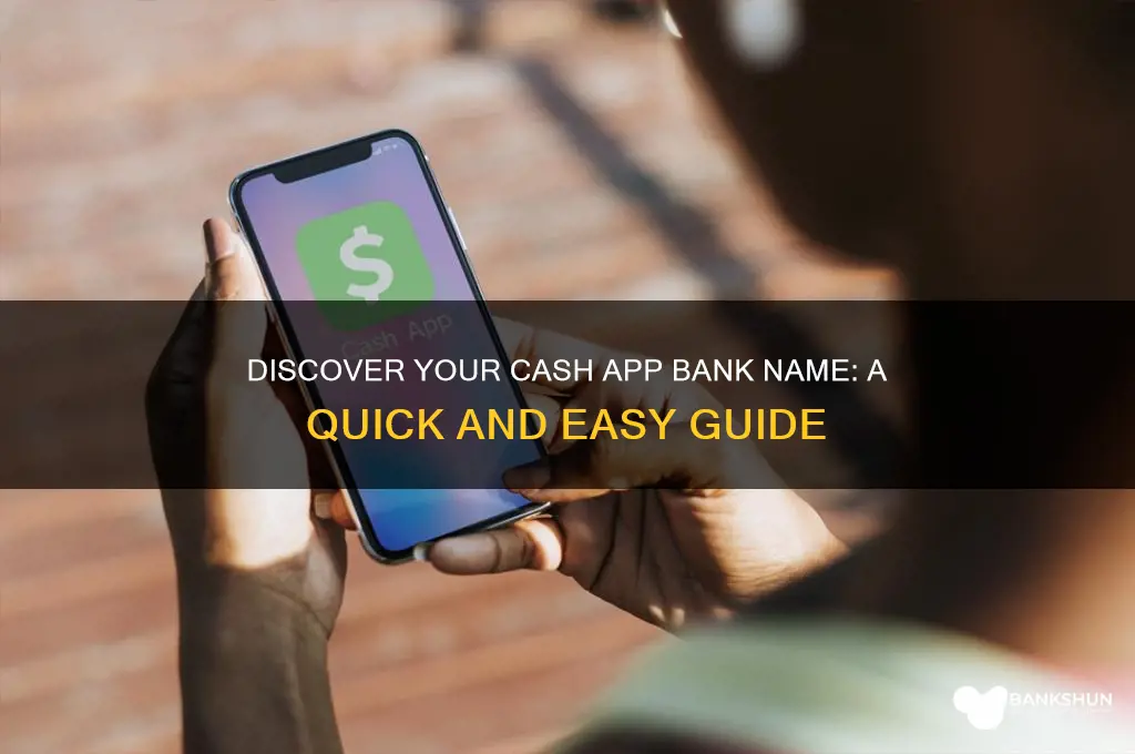 how to find cash app bank name