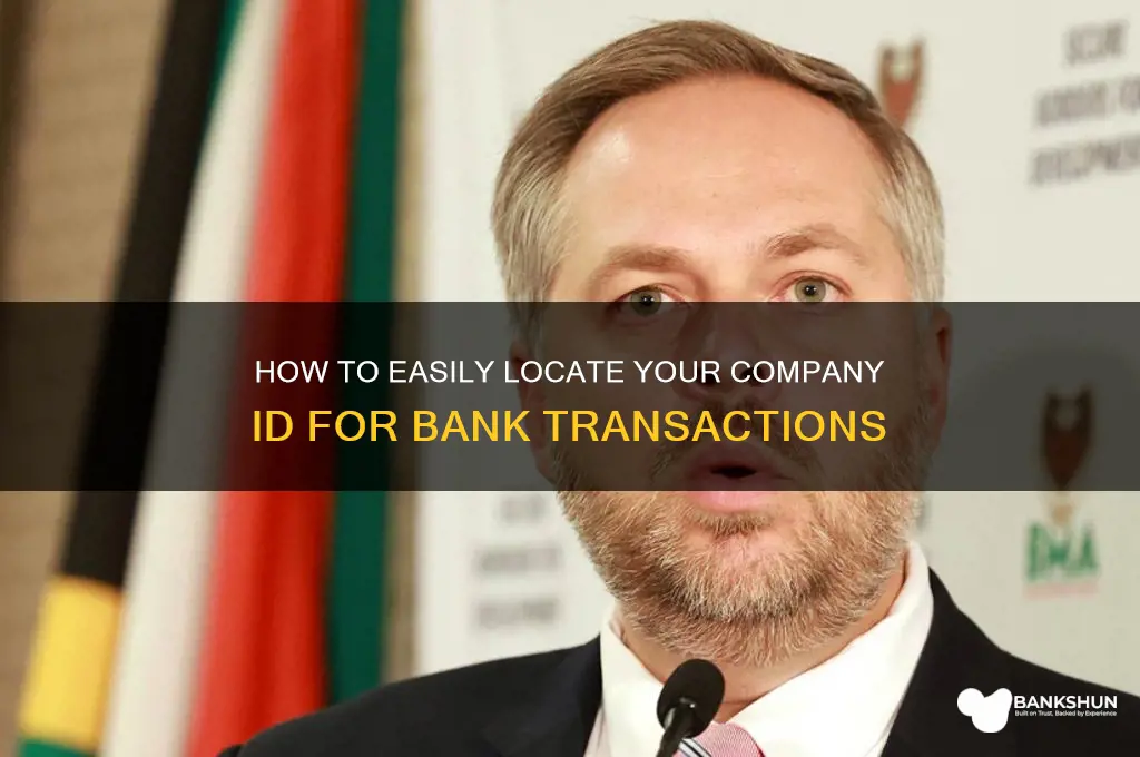 how to find company id for bank