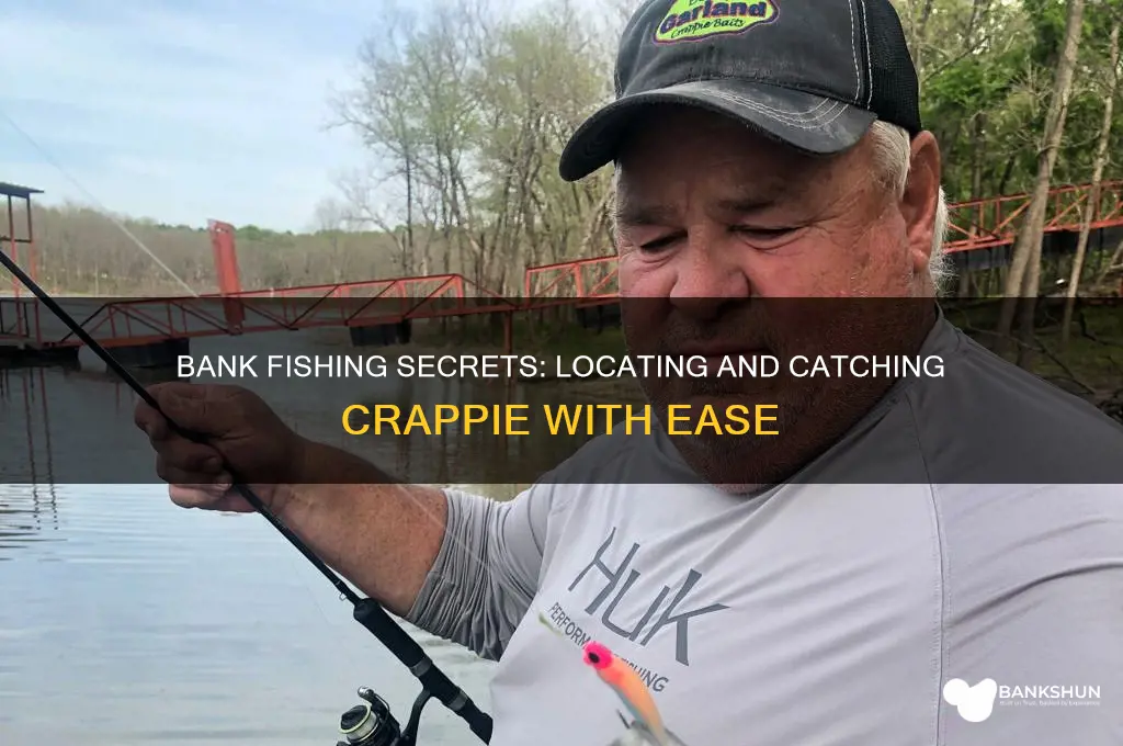 how to find crappie from the bank