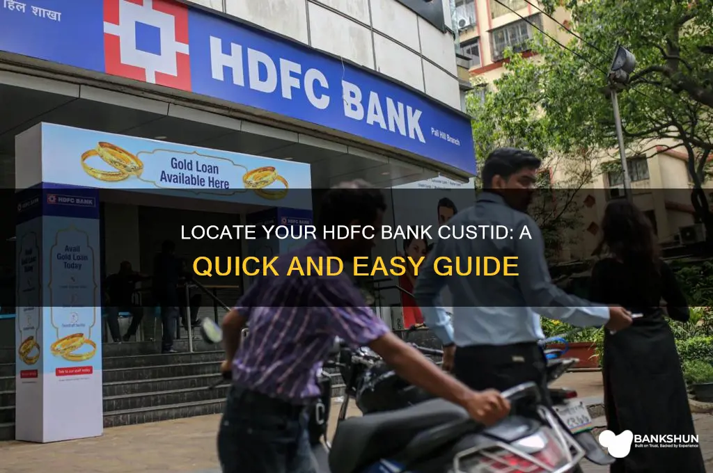 how to find custid in hdfc bank