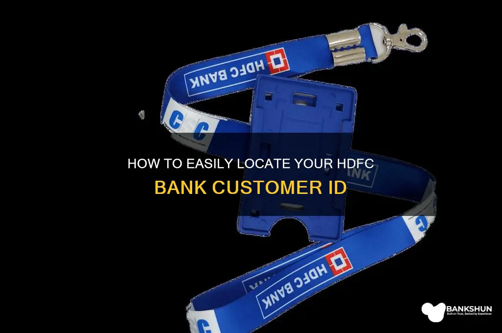 how to find customer id hdfc bank