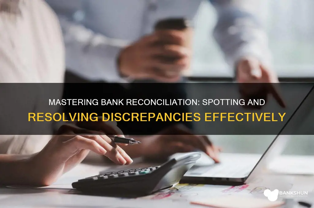 how to find difference in bank reconciliation
