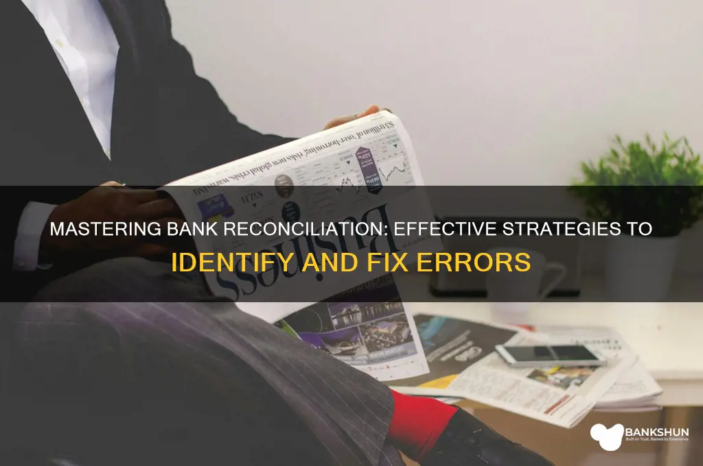 how to find error in bank reconciliation